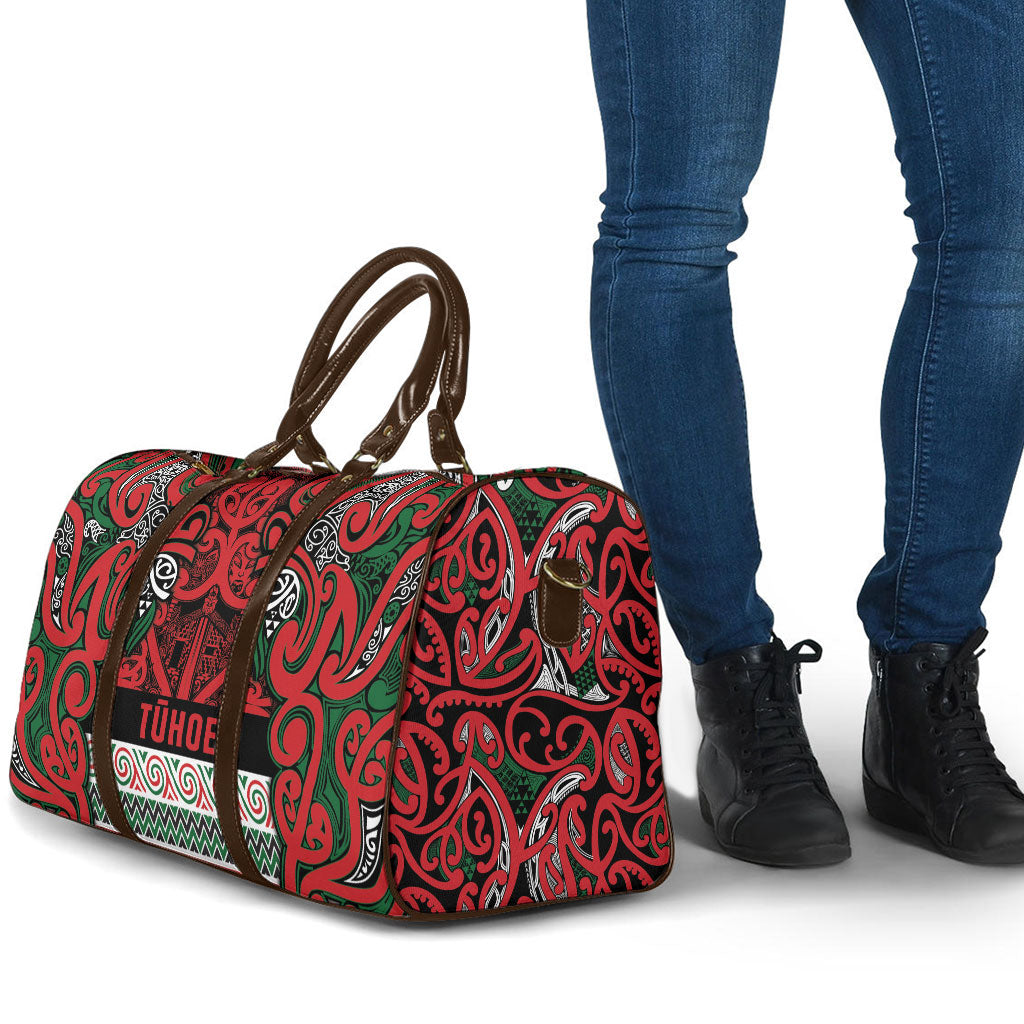 Aotearoa Iwi Tuhoe Travel Bag Maori Wharenui House Tribal Pattern LT9 - Polynesian Pride