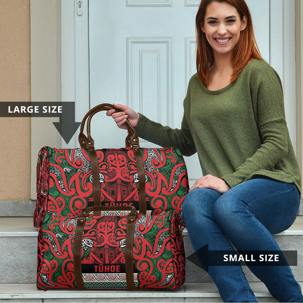 Aotearoa Iwi Tuhoe Travel Bag Maori Wharenui House Tribal Pattern LT9 - Polynesian Pride