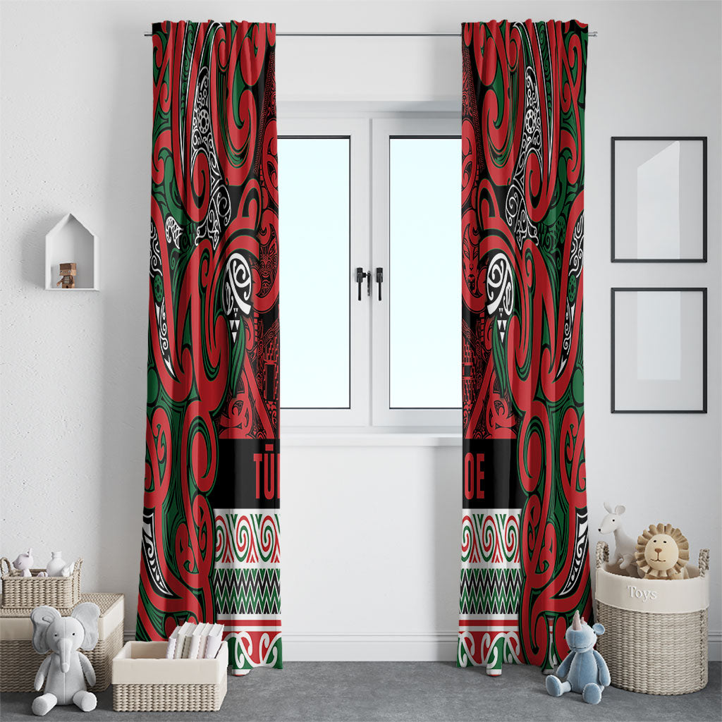 Aotearoa Iwi Tuhoe Window Curtain Maori Wharenui House Tribal Pattern LT9 - Polynesian Pride