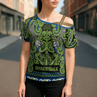 Aotearoa Iwi Whakatohea Cross Shoulder Shirt Maori Wharenui House Tribal Pattern LT9 - Polynesian Pride