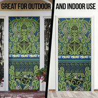 Aotearoa Iwi Whakatohea Door Cover Maori Wharenui House Tribal Pattern LT9 - Polynesian Pride