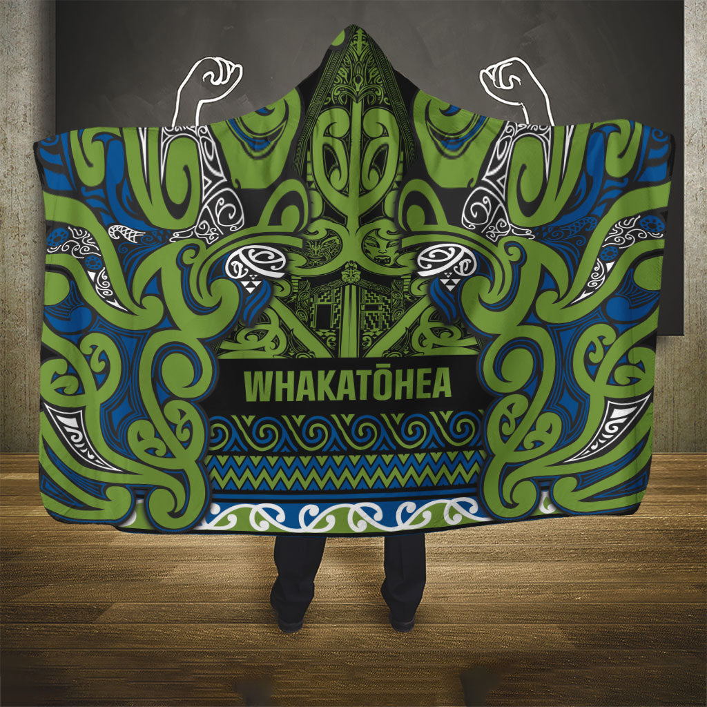 Aotearoa Iwi Whakatohea Hooded Blanket Maori Wharenui House Tribal Pattern LT9 - Polynesian Pride