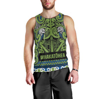Aotearoa Iwi Whakatohea Men Tank Top Maori Wharenui House Tribal Pattern LT9 - Polynesian Pride