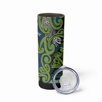 Aotearoa Iwi Whakatohea Skinny Tumbler Maori Wharenui House Tribal Pattern LT9 - Polynesian Pride