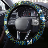Aotearoa Iwi Whakatohea Steering Wheel Cover Maori Wharenui House Tribal Pattern LT9 - Polynesian Pride