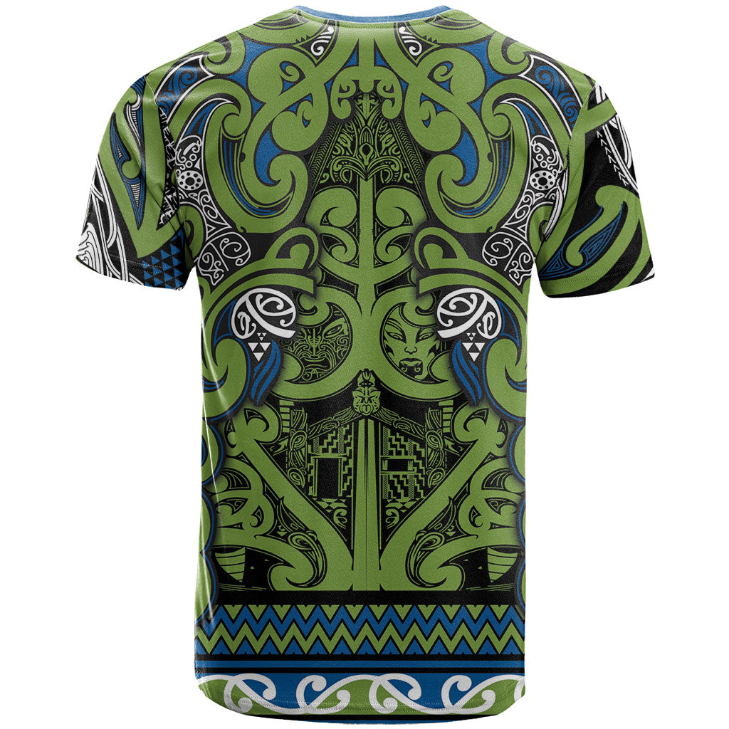 Aotearoa Iwi Whakatohea T Shirt Maori Wharenui House Tribal Pattern LT9 - Polynesian Pride