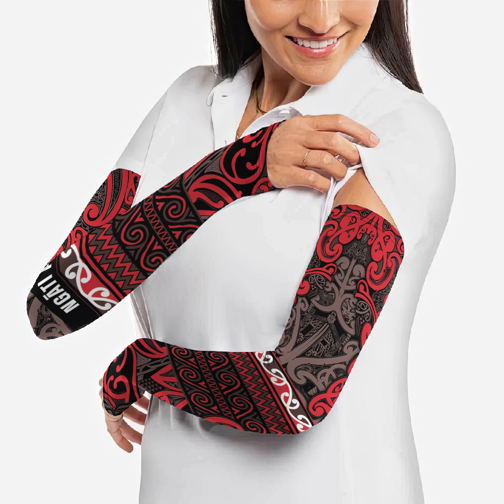 Aotearoa Iwi Ngati Awa Arm Sleeves Maori Wharenui House Tribal Pattern LT9 - Polynesian Pride