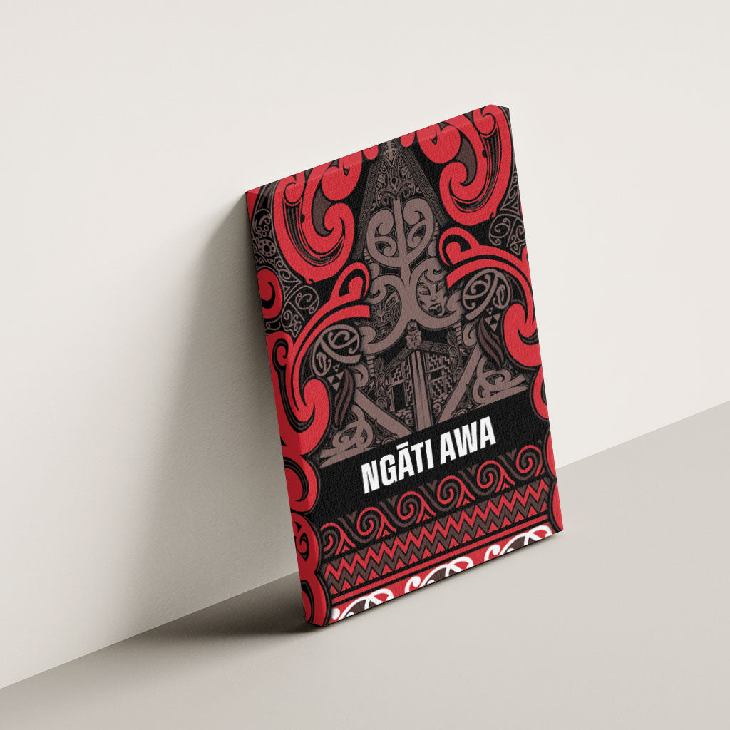 Aotearoa Iwi Ngati Awa Canvas Wall Art Maori Wharenui House Tribal Pattern LT9 - Polynesian Pride