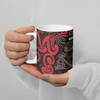 Aotearoa Iwi Ngati Awa Ceramic Mug Maori Wharenui House Tribal Pattern LT9 - Polynesian Pride