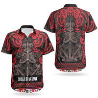 Aotearoa Iwi Ngati Awa Couples Matching Off Shoulder Maxi Dress and Hawaiian Shirt Maori Wharenui House Tribal Pattern LT9 - Polynesian Pride