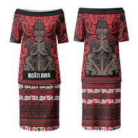 Aotearoa Iwi Ngati Awa Couples Matching Puletasi and Hawaiian Shirt Maori Wharenui House Tribal Pattern LT9 - Polynesian Pride