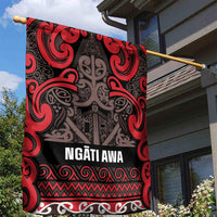 Aotearoa Iwi Ngati Awa Garden Flag Maori Wharenui House Tribal Pattern LT9 - Polynesian Pride