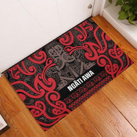 Aotearoa Iwi Ngati Awa Rubber Doormat Maori Wharenui House Tribal Pattern LT9 - Polynesian Pride