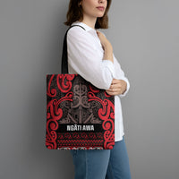 Aotearoa Iwi Ngati Awa Tote Bag Maori Wharenui House Tribal Pattern LT9 - Polynesian Pride