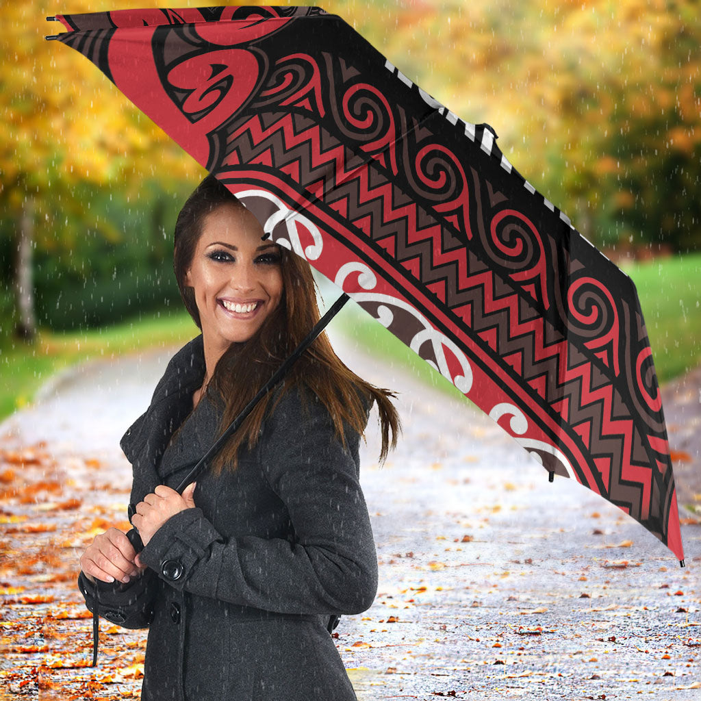 Aotearoa Iwi Ngati Awa Umbrella Maori Wharenui House Tribal Pattern LT9 - Polynesian Pride