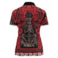 Aotearoa Iwi Ngati Awa Women Polo Shirt Maori Wharenui House Tribal Pattern LT9 - Polynesian Pride