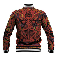 Aotearoa Iwi Rongowhakaata Baseball Jacket Maori Wharenui House Tribal Pattern LT9 - Polynesian Pride