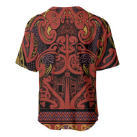 Aotearoa Iwi Rongowhakaata Baseball Jersey Maori Wharenui House Tribal Pattern LT9 - Polynesian Pride