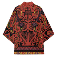 Aotearoa Iwi Rongowhakaata Kimono Maori Wharenui House Tribal Pattern LT9 - Polynesian Pride