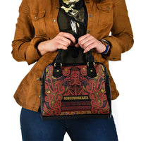 Aotearoa Iwi Rongowhakaata Shoulder Handbag Maori Wharenui House Tribal Pattern LT9 - Polynesian Pride