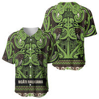 Aotearoa Iwi Ngati Raukawa Baseball Jersey Maori Wharenui House Tribal Pattern LT9 - Polynesian Pride