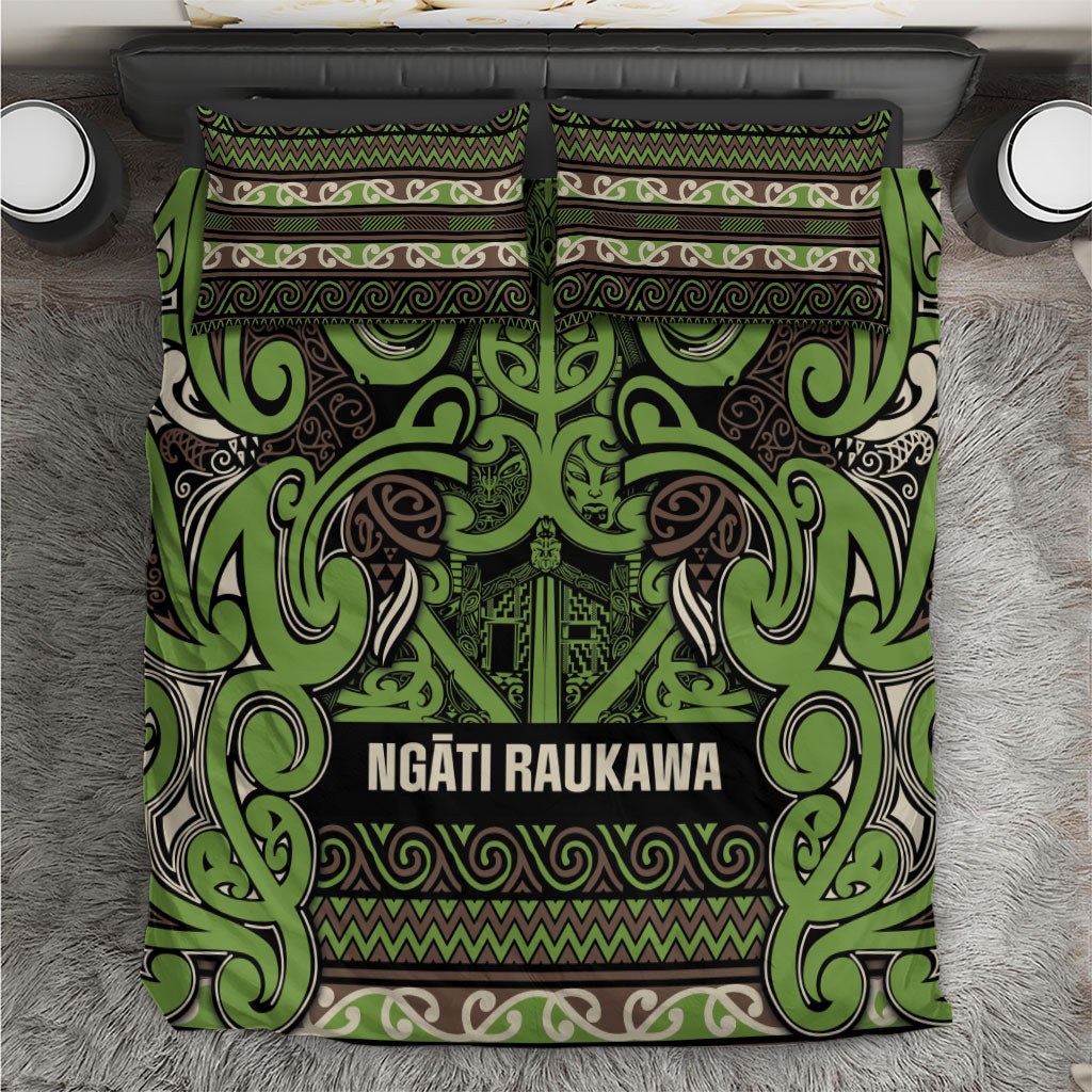 Aotearoa Iwi Ngati Raukawa Bedding Set Maori Wharenui House Tribal Pattern
