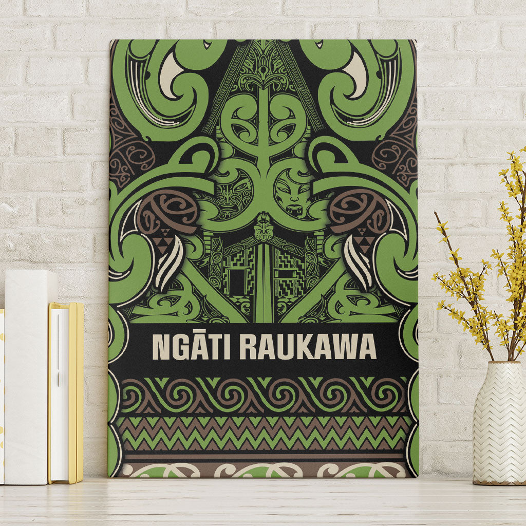 Aotearoa Iwi Ngati Raukawa Canvas Wall Art Maori Wharenui House Tribal Pattern