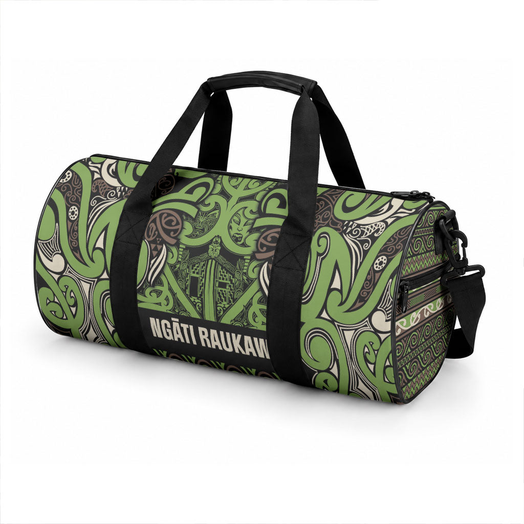 Aotearoa Iwi Ngati Raukawa Duffle Bag Maori Wharenui House Tribal Pattern LT9 - Polynesian Pride