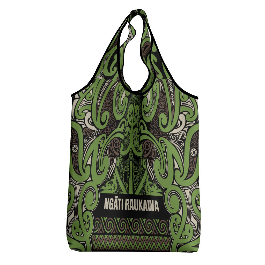 Aotearoa Iwi Ngati Raukawa Grocery Bag Maori Wharenui House Tribal Pattern LT9 - Polynesian Pride