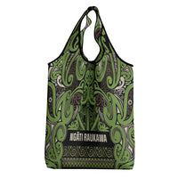 Aotearoa Iwi Ngati Raukawa Grocery Bag Maori Wharenui House Tribal Pattern LT9 - Polynesian Pride