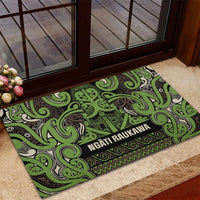 Aotearoa Iwi Ngati Raukawa Rubber Doormat Maori Wharenui House Tribal Pattern LT9 - Polynesian Pride