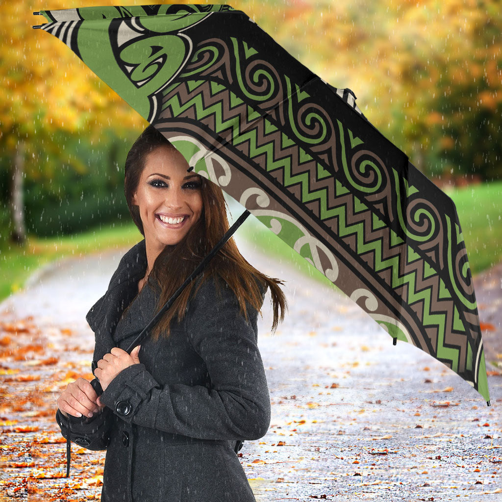 Aotearoa Iwi Ngati Raukawa Umbrella Maori Wharenui House Tribal Pattern LT9 - Polynesian Pride