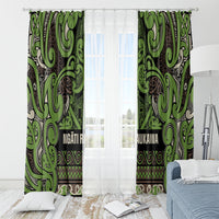 Aotearoa Iwi Ngati Raukawa Window Curtain Maori Wharenui House Tribal Pattern LT9 - Polynesian Pride