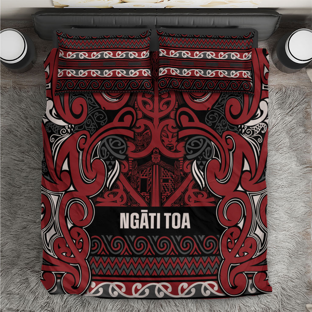 Aotearoa Iwi Ngati Toa Bedding Set Maori Wharenui House Tribal Pattern