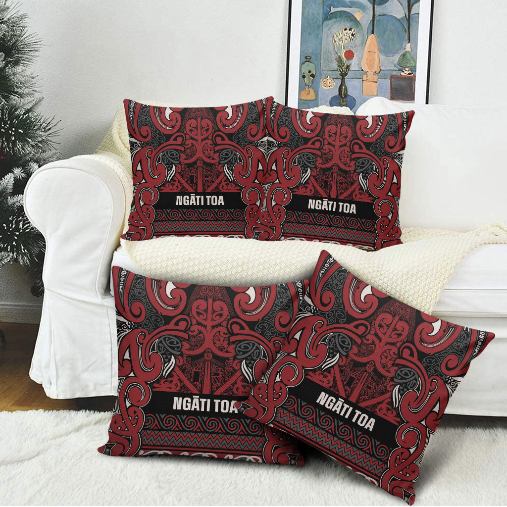 Aotearoa Iwi Ngati Toa Pillow Cover Maori Wharenui House Tribal Pattern LT9 - Polynesian Pride