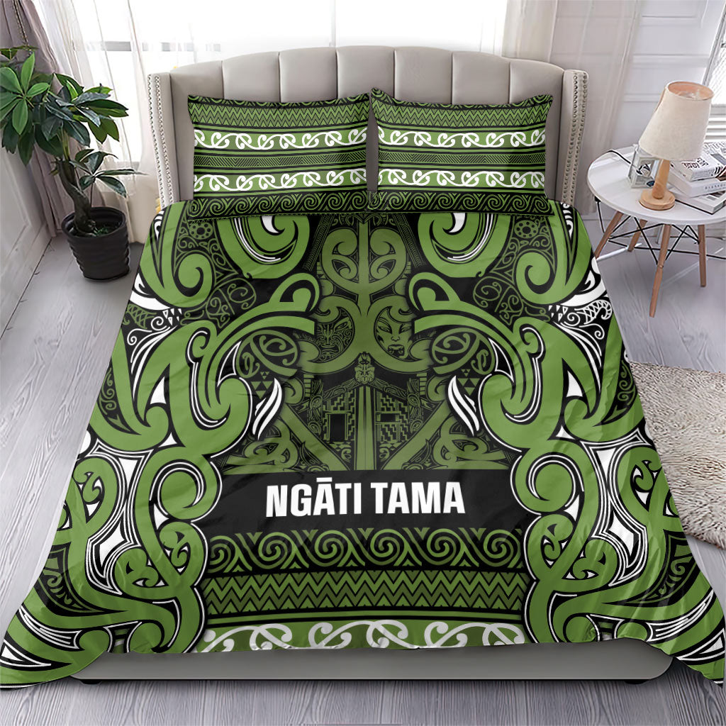 Aotearoa Iwi Ngāti Tama ki Taranaki Trust Bedding Set Maori Wharenui House Tribal Pattern LT9 - Polynesian Pride