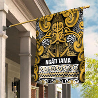 Aotearoa Iwi Ngāti Tama ki Te Waipounamu Trust Garden Flag Maori Wharenui House Tribal Pattern LT9 House Flag Gold - Polynesian Pride