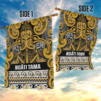 Aotearoa Iwi Ngāti Tama ki Te Waipounamu Trust Garden Flag Maori Wharenui House Tribal Pattern LT9 - Polynesian Pride