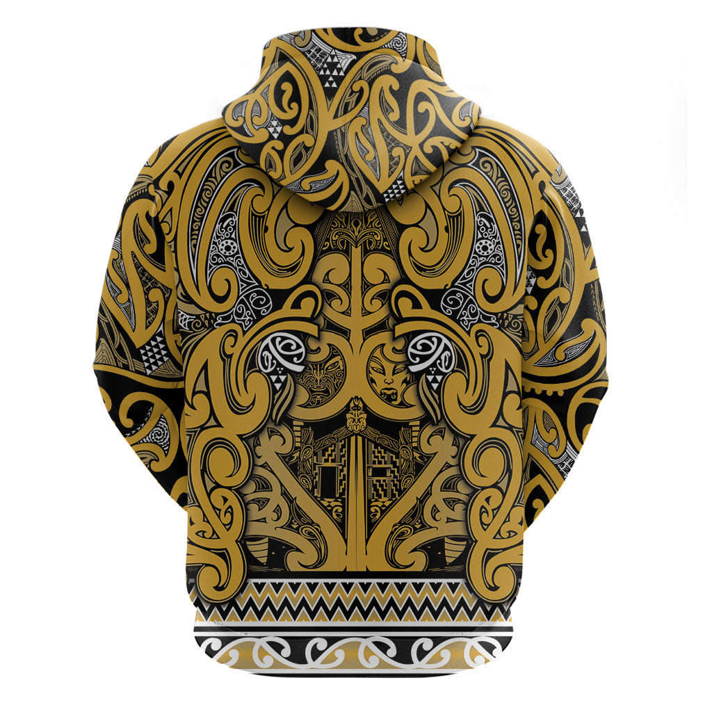 Aotearoa Iwi Ngāti Tama ki Te Waipounamu Trust Hoodie Maori Wharenui House Tribal Pattern LT9 - Polynesian Pride