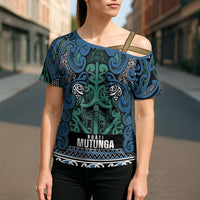 Aotearoa Iwi Ngati Mutunga Cross Shoulder Shirt Maori Wharenui House Tribal Pattern LT9 - Polynesian Pride