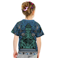 Aotearoa Iwi Ngati Mutunga Kid T Shirt Maori Wharenui House Tribal Pattern LT9 - Polynesian Pride