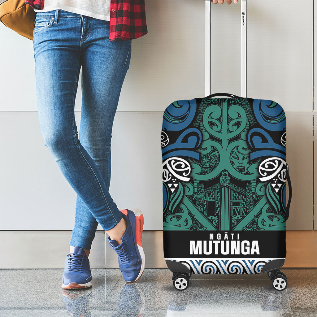 Aotearoa Iwi Ngati Mutunga Luggage Cover Maori Wharenui House Tribal Pattern LT9 - Polynesian Pride
