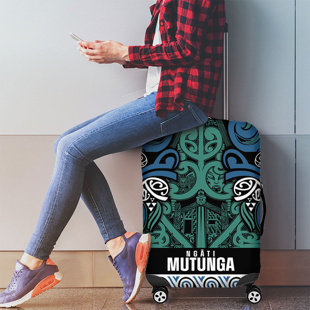 Aotearoa Iwi Ngati Mutunga Luggage Cover Maori Wharenui House Tribal Pattern LT9 - Polynesian Pride