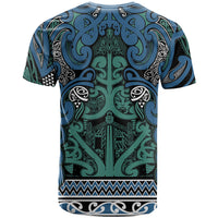 Aotearoa Iwi Ngati Mutunga T Shirt Maori Wharenui House Tribal Pattern LT9 - Polynesian Pride