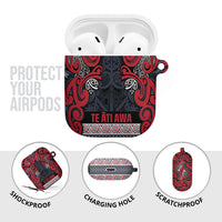Aotearoa Iwi Te ati Awa AirPods Case Maori Wharenui House Tribal Pattern LT9 - Polynesian Pride