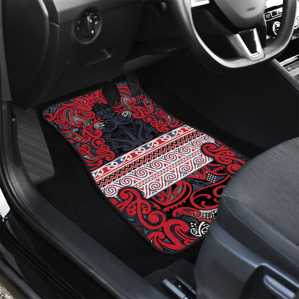 Aotearoa Iwi Te ati Awa Car Mats Maori Wharenui House Tribal Pattern LT9 - Polynesian Pride