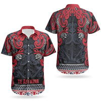 Aotearoa Iwi Te ati Awa Couples Matching Puletasi and Hawaiian Shirt Maori Wharenui House Tribal Pattern LT9 - Polynesian Pride