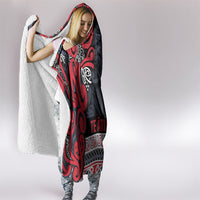 Aotearoa Iwi Te ati Awa Hooded Blanket Maori Wharenui House Tribal Pattern LT9 - Polynesian Pride