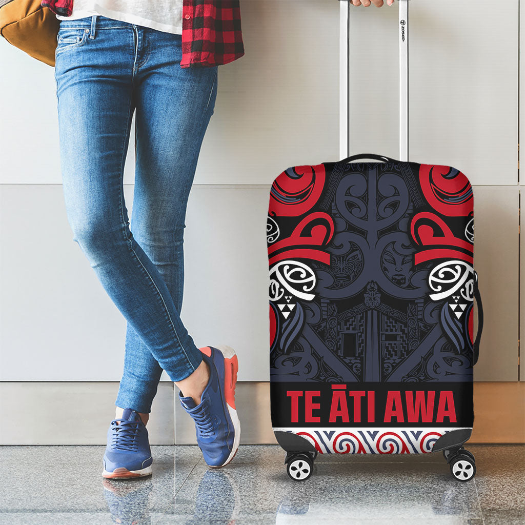 Aotearoa Iwi Te ati Awa Luggage Cover Maori Wharenui House Tribal Pattern LT9 - Polynesian Pride