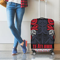 Aotearoa Iwi Te ati Awa Luggage Cover Maori Wharenui House Tribal Pattern LT9 - Polynesian Pride
